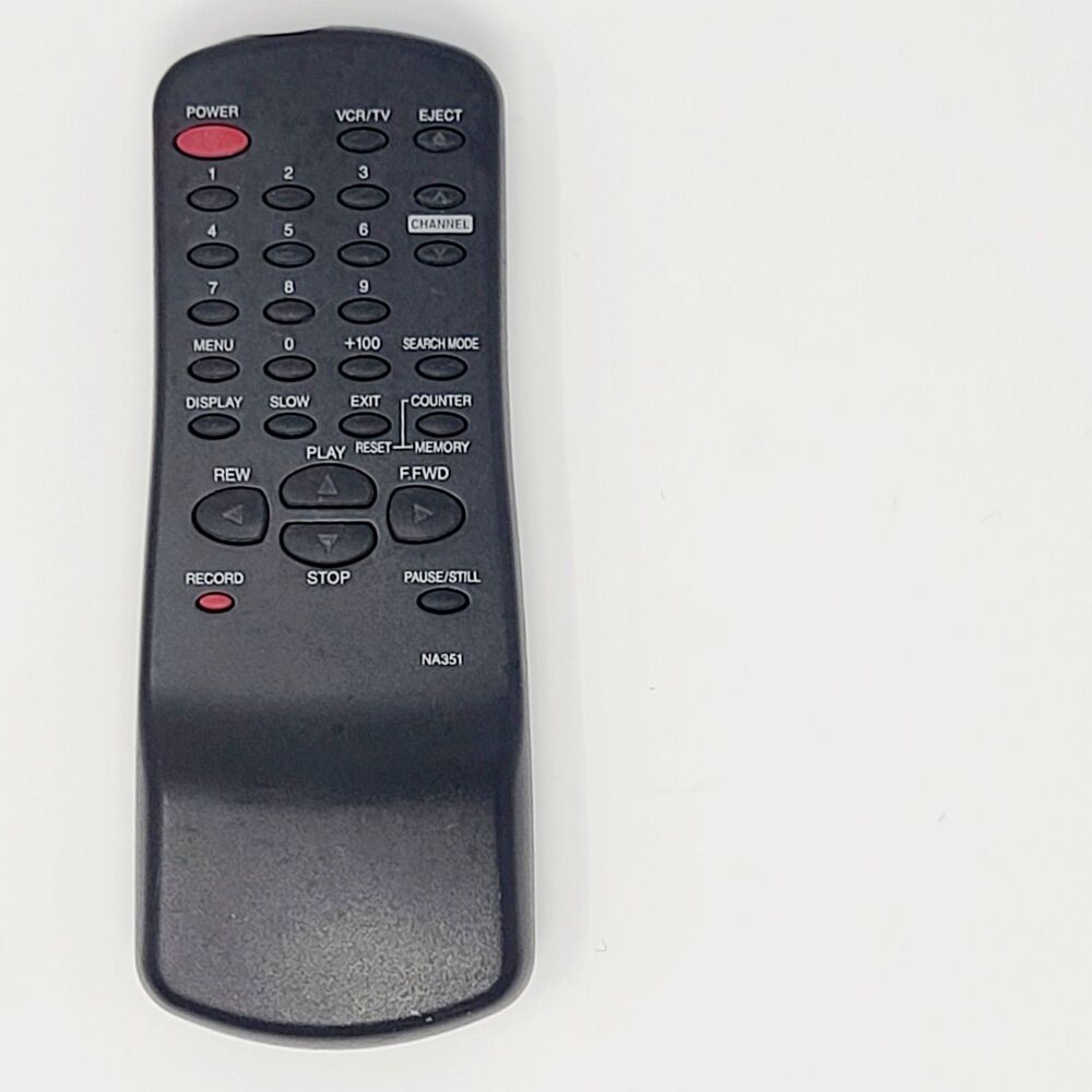 Magnavox Emerson NA351 VCR Remote Control Replacement CLEAN Battery Bay